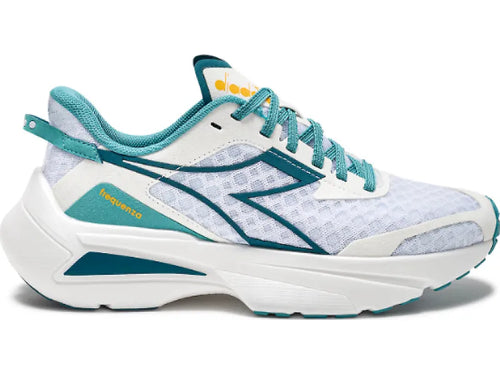 Women's Diadora Frequenza, White/Colonial Blue/Dusty Turquoise, 10 B Medium - Skoutley Outdoors LLC