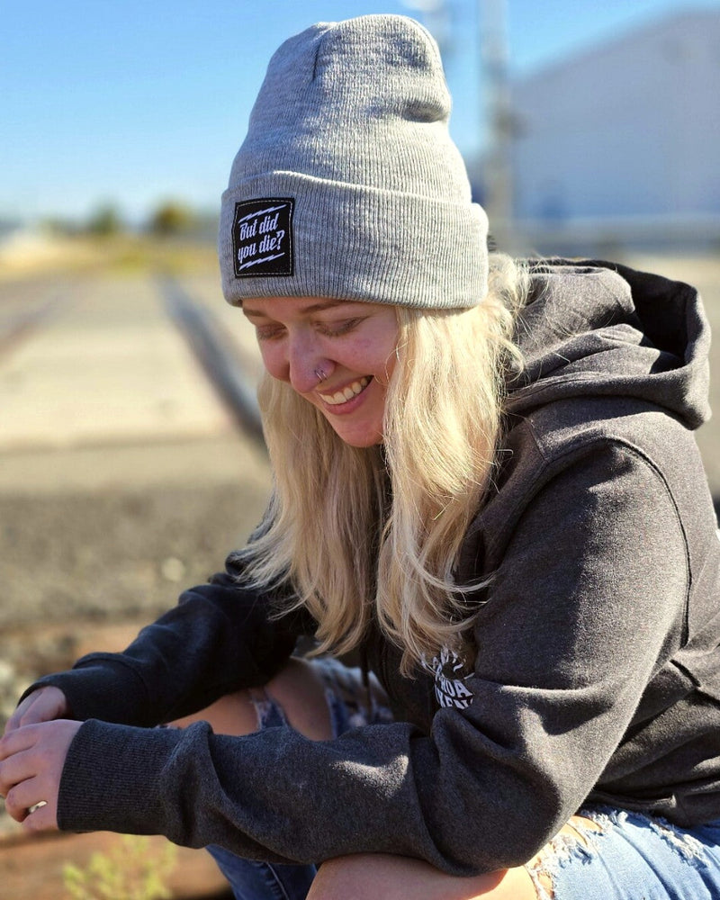 Load image into Gallery viewer, But Did you Die? Beanie - Heather Gray
