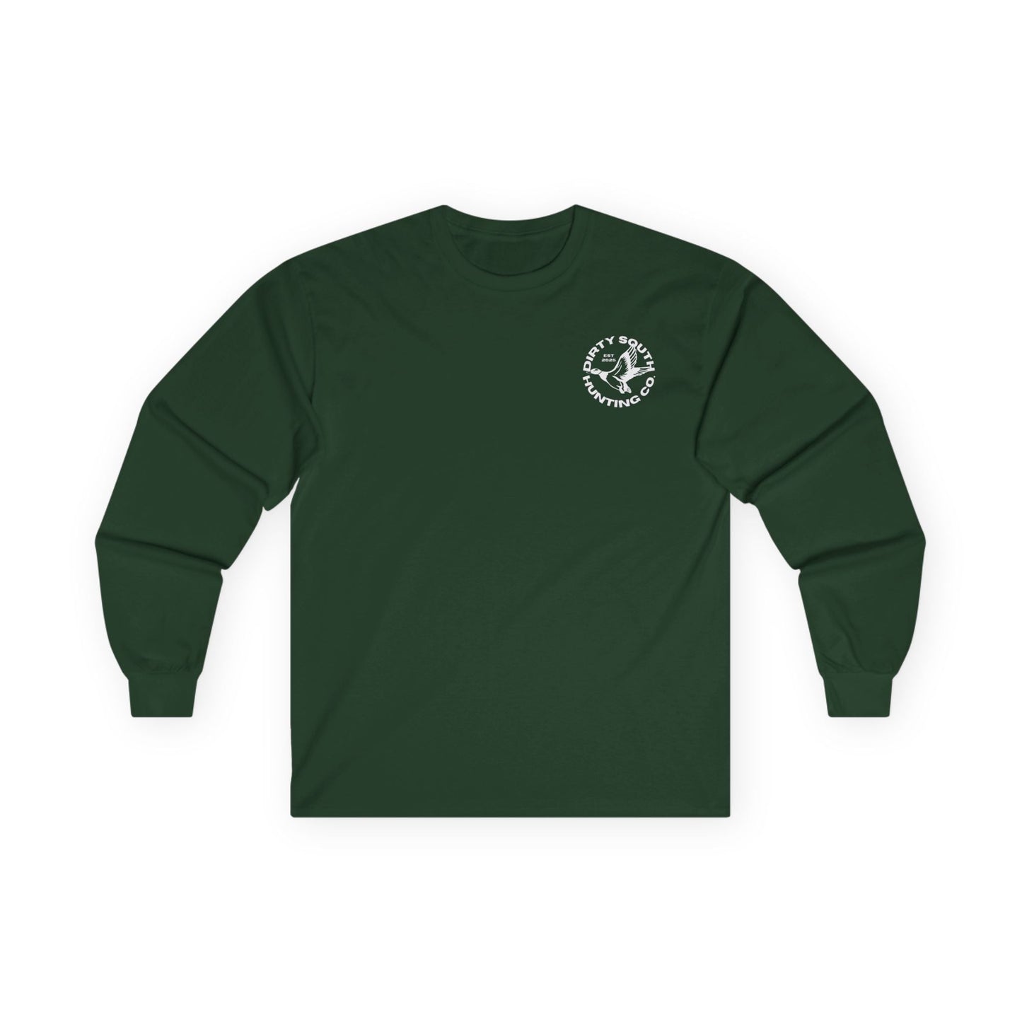 Mallard Duck Dirty South Hunting Long Sleeve Tee, Outdoor Apparel, Unisex T-Shirt, Casual Wear, Gift for Hunters, Vintage Graphic Tee