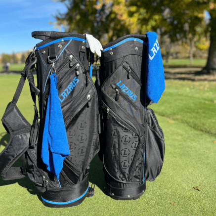 Load image into Gallery viewer, Lazrus Golf Premium Black Golf Bags
