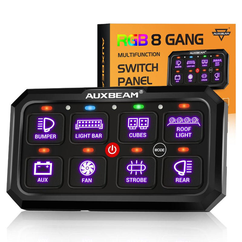 Load image into Gallery viewer, RGB Series 6/8/12 Gang LED Switch Panel,Off Road Light Controller
