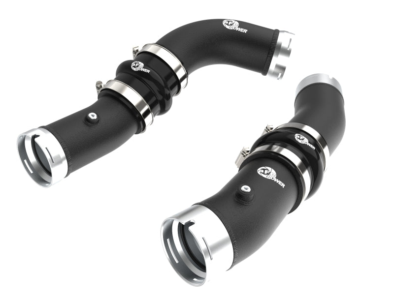 Load image into Gallery viewer, aFe 2024+ Toyota Tacoma BladeRunner  2.5in &amp; 3in Aluminum Hot &amp; Cold Charge Pipe Kit - Black
