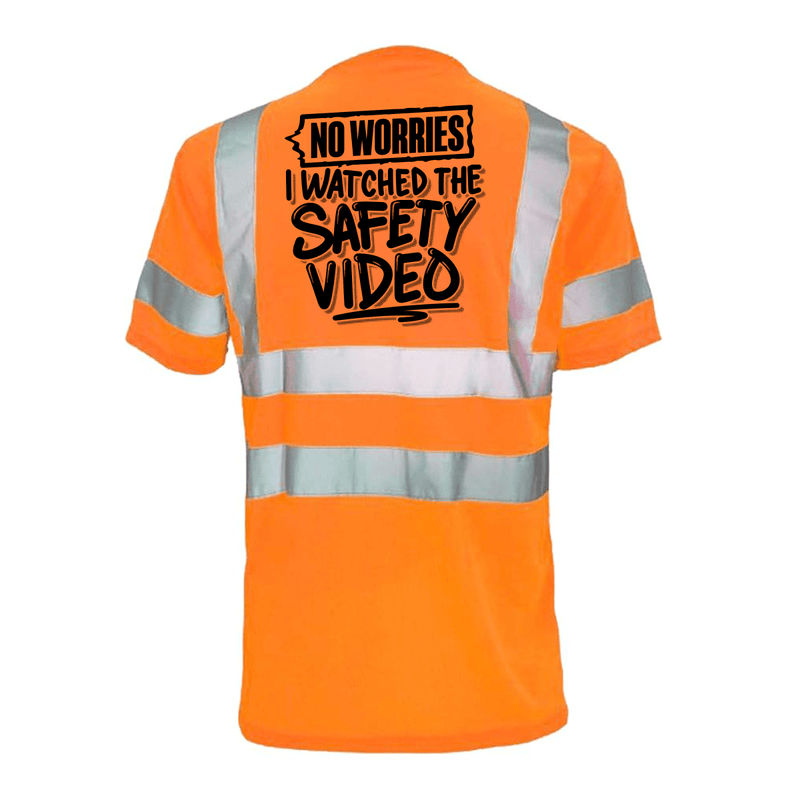Load image into Gallery viewer, Watched the Safety Videos - Reflective Safety T-Shirt
