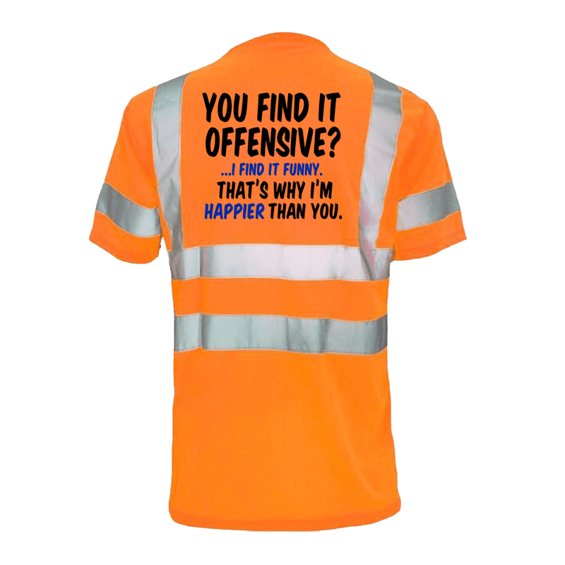 Load image into Gallery viewer, Happier Than You- Reflective Safety T-Shirt
