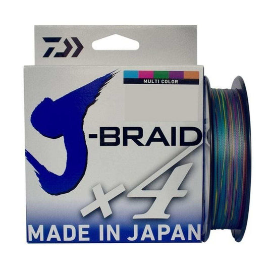 Daiwa J-Braid X4 Filler Spool Multi-Color 300 Yds - Skoutley Outdoors LLC