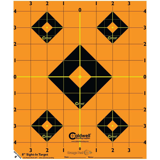 Caldwell 8in Sight-In Target Sheets - Skoutley Outdoors LLC