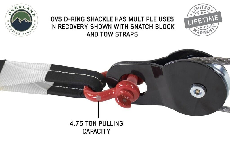 Load image into Gallery viewer, OVS 3/4" D Ring Shackle 4.75 Ton
