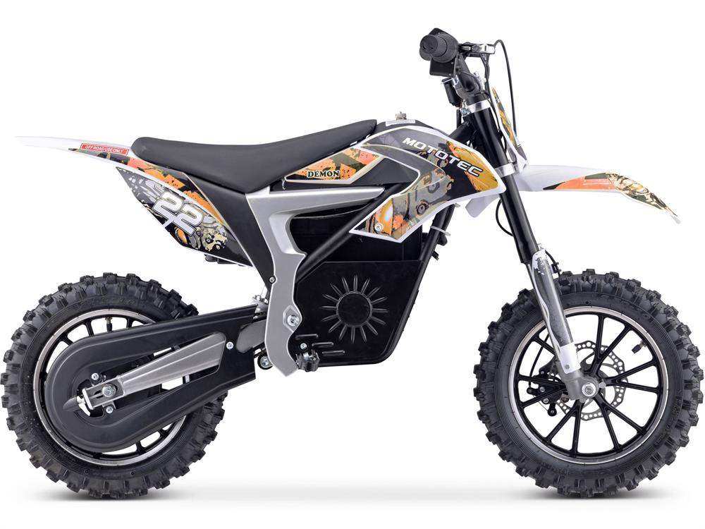 Mototec 36v 500w Demon Electric Dirt Bike Lithium Orange - Skoutley Outdoors LLC