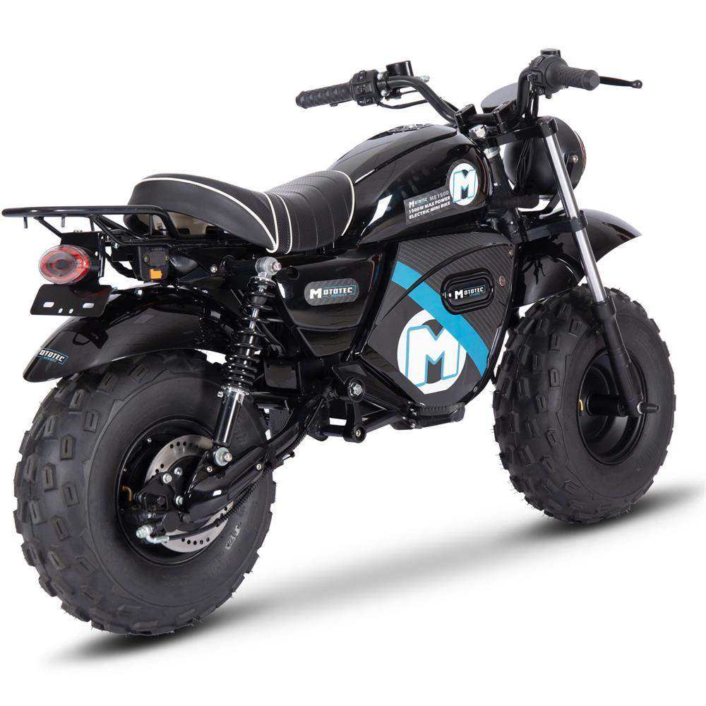 Mototec 60v 1500w Electric Powered Mini Bike Lithium Black - Skoutley Outdoors LLC