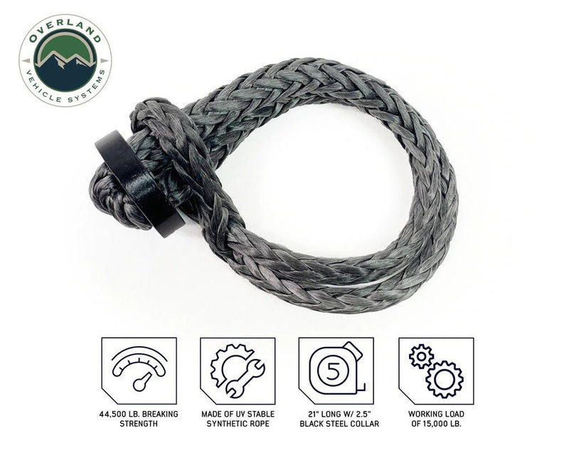 Load image into Gallery viewer, OVS 7/16" Soft Shackle 41,000 lb. - With collar
