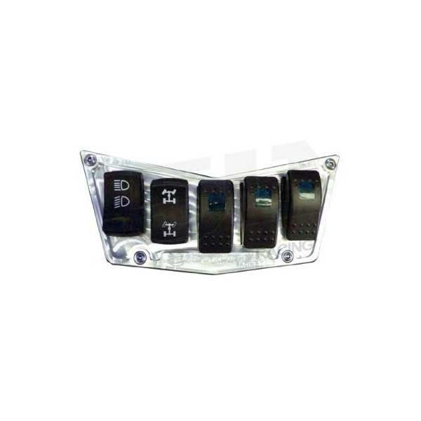 Load image into Gallery viewer, 5 Switch Dash Panel Silver
