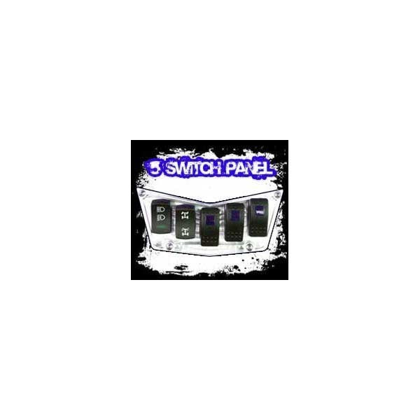 Load image into Gallery viewer, 5 Switch Dash Panel Silver
