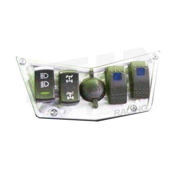 Load image into Gallery viewer, 4 Switch Dash Panel Machined Finish
