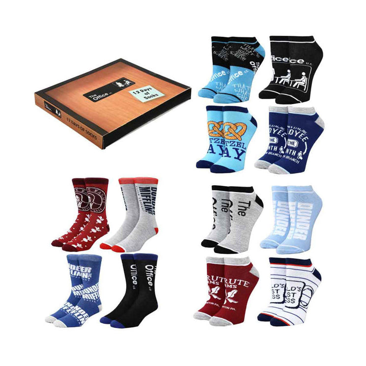 Load image into Gallery viewer, The Office 12 Days of Socks Box Set
