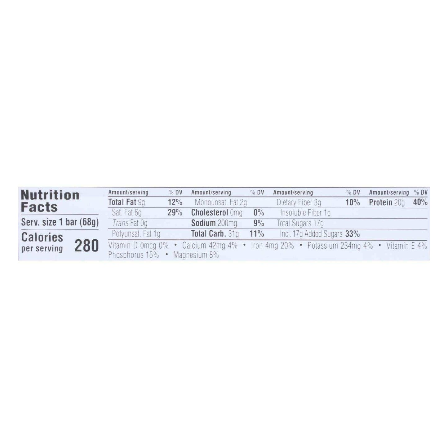Clif Bar Builder Bar - Chocolate Mint - Case Of 12 - 2.4 Oz - Skoutley Outdoors LLC
