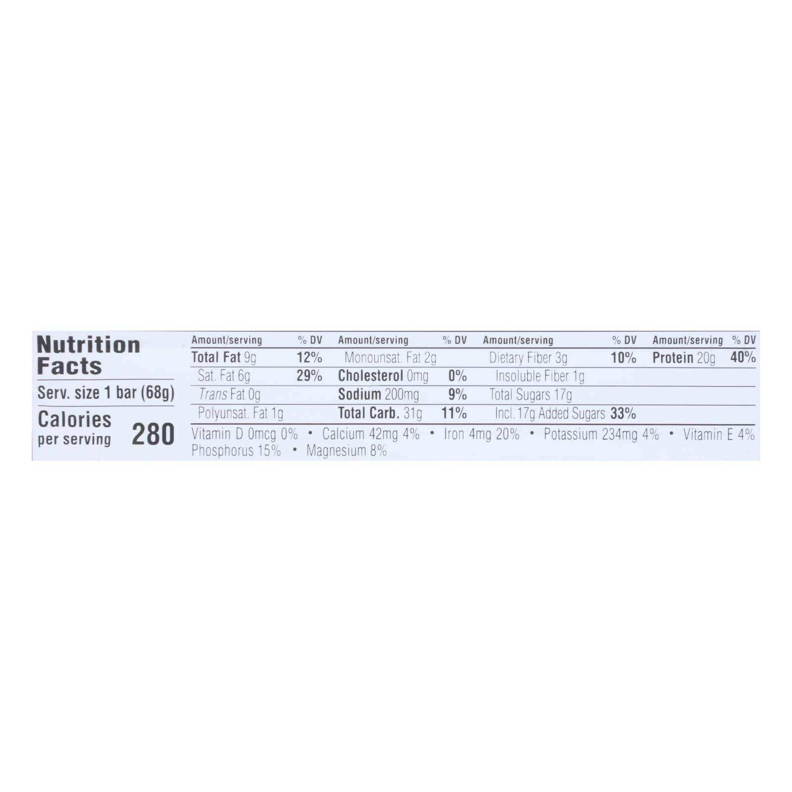 Clif Bar Builder Bar - Chocolate Mint - Case Of 12 - 2.4 Oz - Skoutley Outdoors LLC