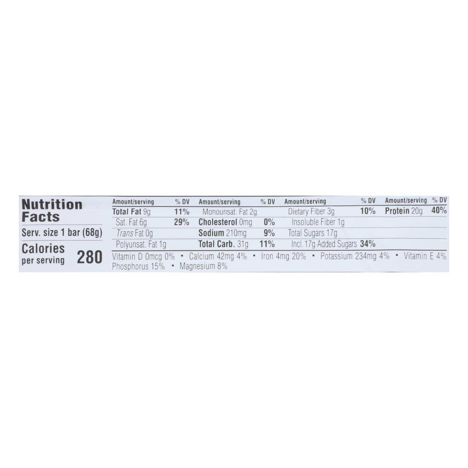 Clif Bar Builder Bar - Chocolate - Case Of 12 - 2.4 Oz - Skoutley Outdoors LLC
