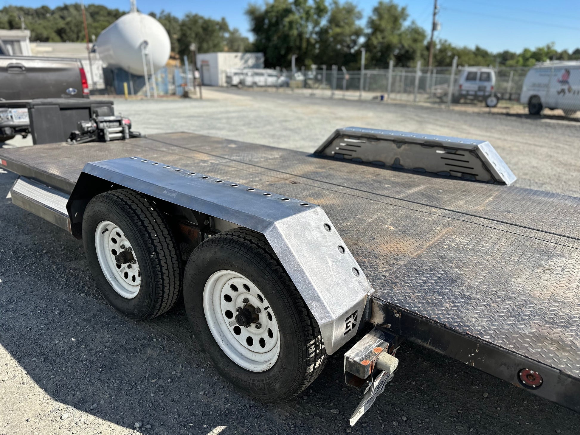 Heavy Duty Weld on DIY Drive Over Trailer Fender Kit Bare Steel - Pair - Skoutley Outdoors LLC