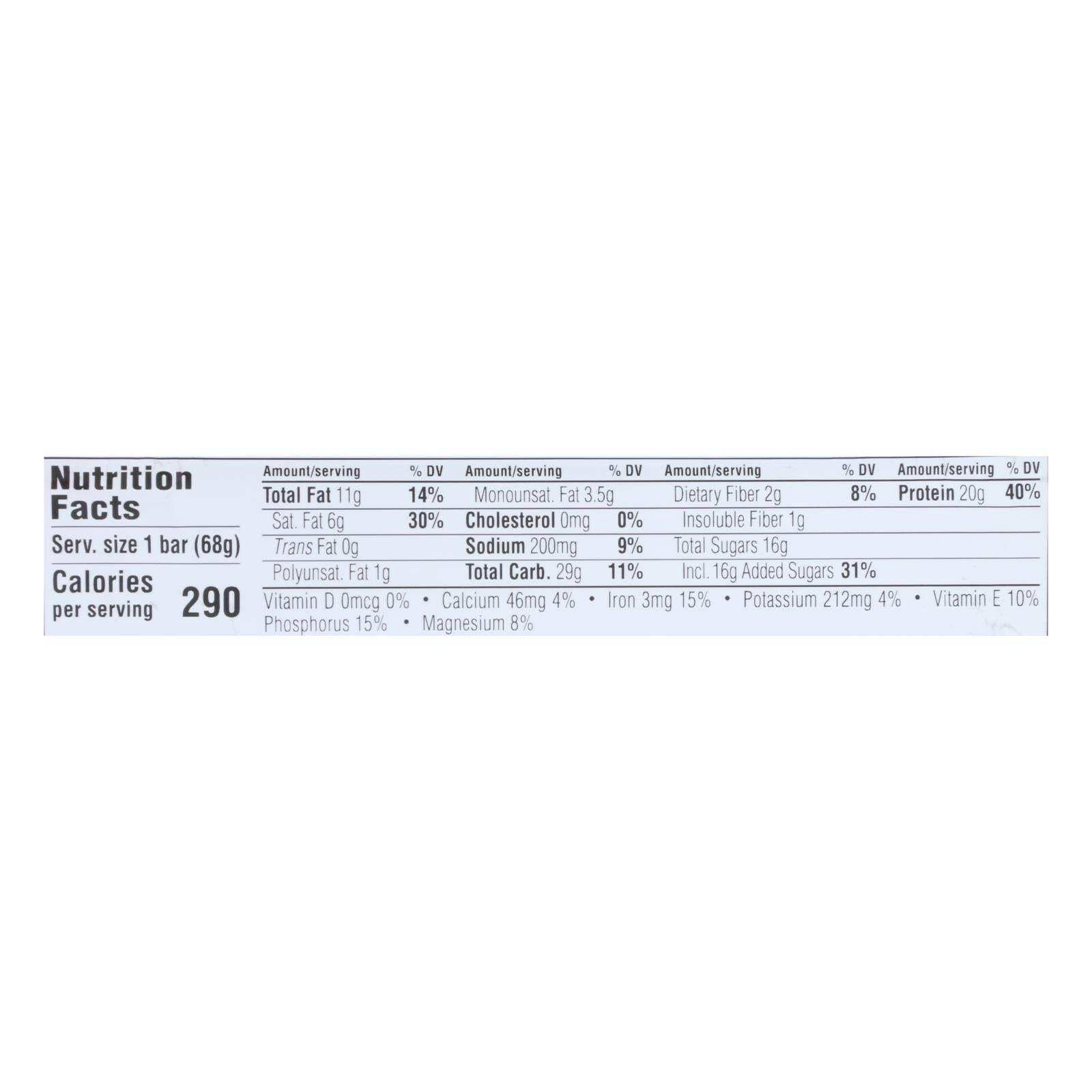 Clif Bar Builder Bar - Vanilla Almond - Case Of 12 - 2.4 Oz - Skoutley Outdoors LLC