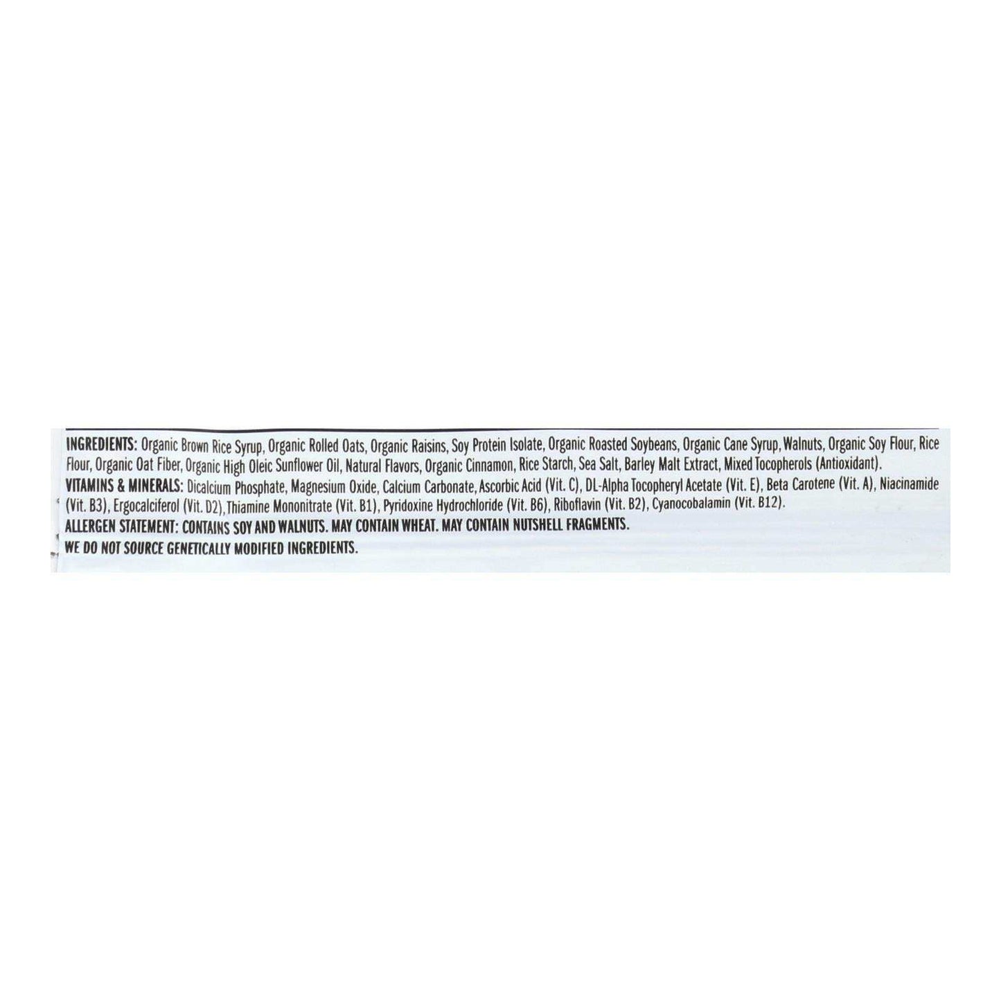 Clif Bar - Organic Oat Raisin Walnut - Case Of 12 - 2.4 Oz - Skoutley Outdoors LLC