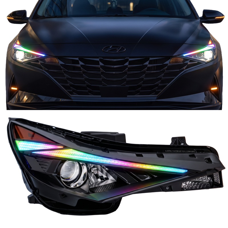 Load image into Gallery viewer, Hyundai Elantra Multicolor Flow Series DRL Boards (2021-2023)
