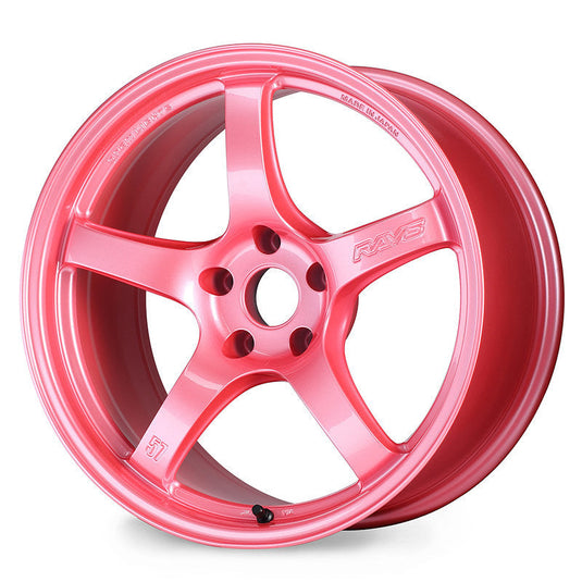 Gram Lights 57CR 18x10.5 +12 5x114.3 Sakura Pink Wheel (Special Order No Cancel)