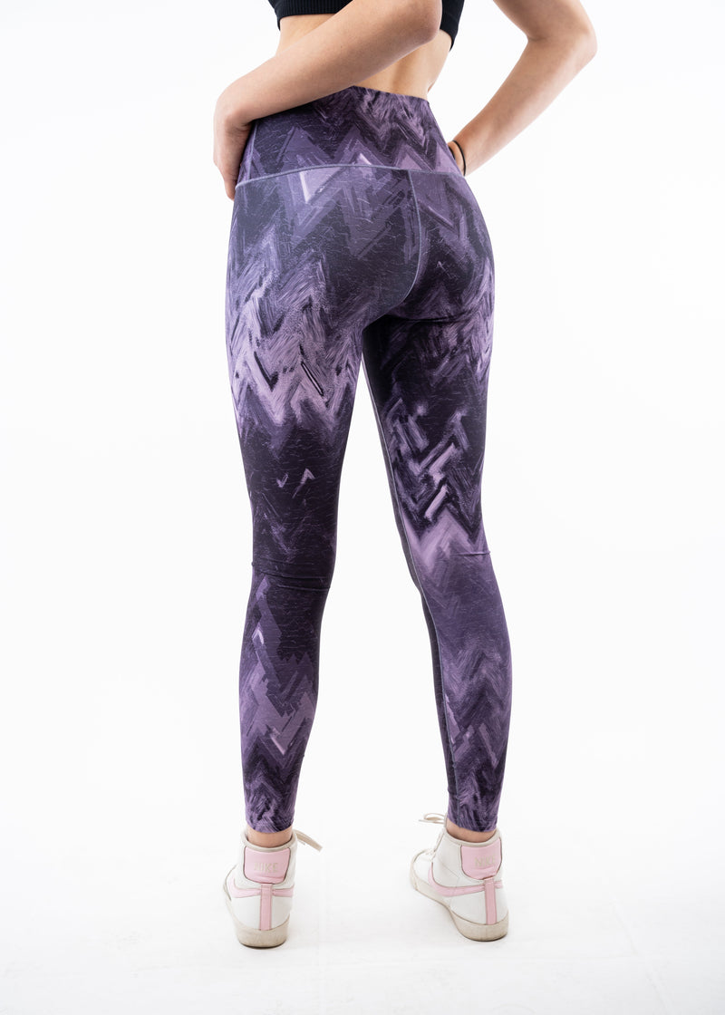 Load image into Gallery viewer, Purple Wave Yoga Pants
