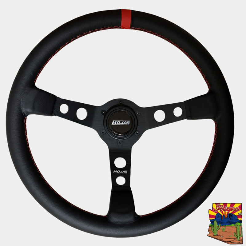 Load image into Gallery viewer, 13.5''  MOJAB Deep Dish Steering Wheel Leather or Suede
