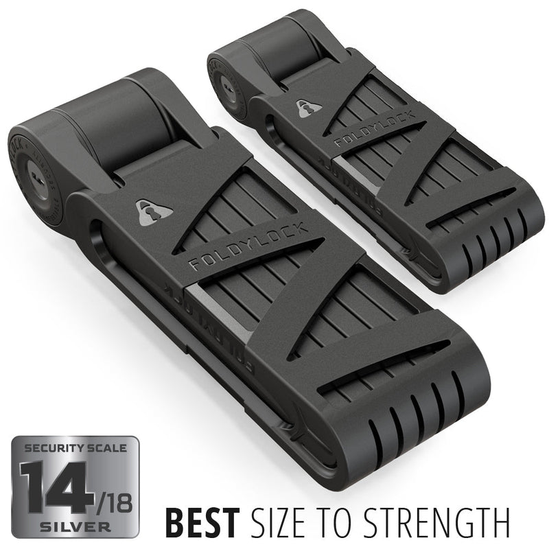 Load image into Gallery viewer, Foldylock Compact Black 2 units key alike
