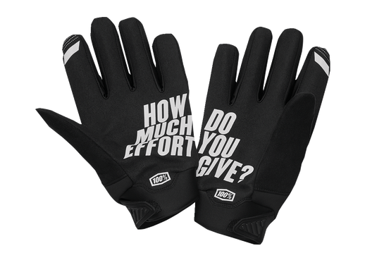 100% Brisker Gloves - Black/Gray - Small 10003-00000