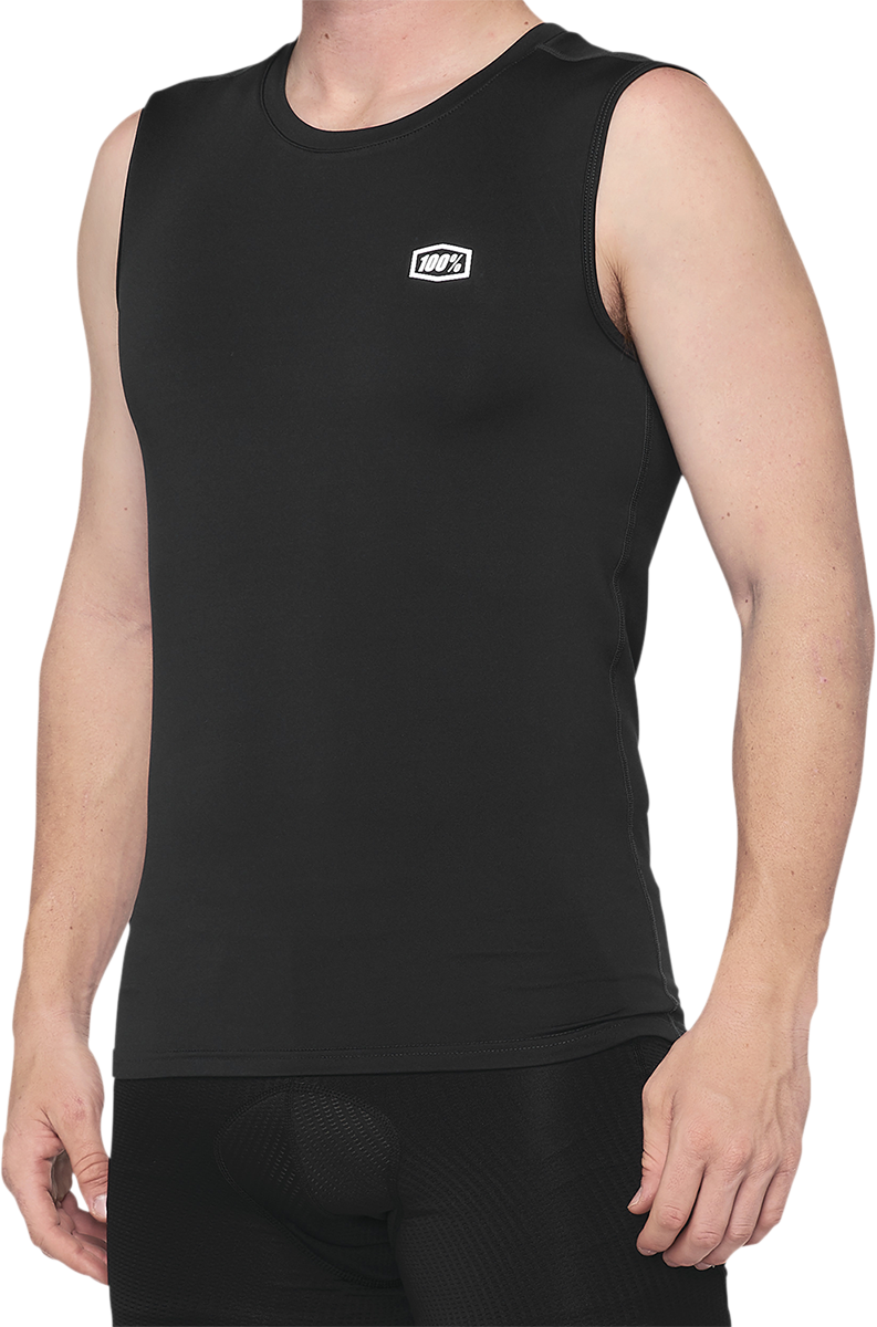 Load image into Gallery viewer, 100% Basecamp Sleeveless Shirt - Black - Small 40046-00000

