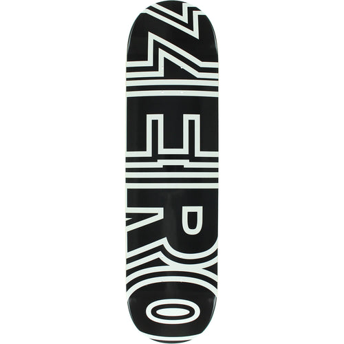 Zero Bold Skateboard Deck 7.5″ - Black/White