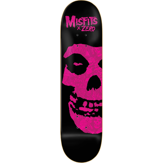 Zero Misfits Fiend Collage Skateboard Deck - 8.25″ Pink
