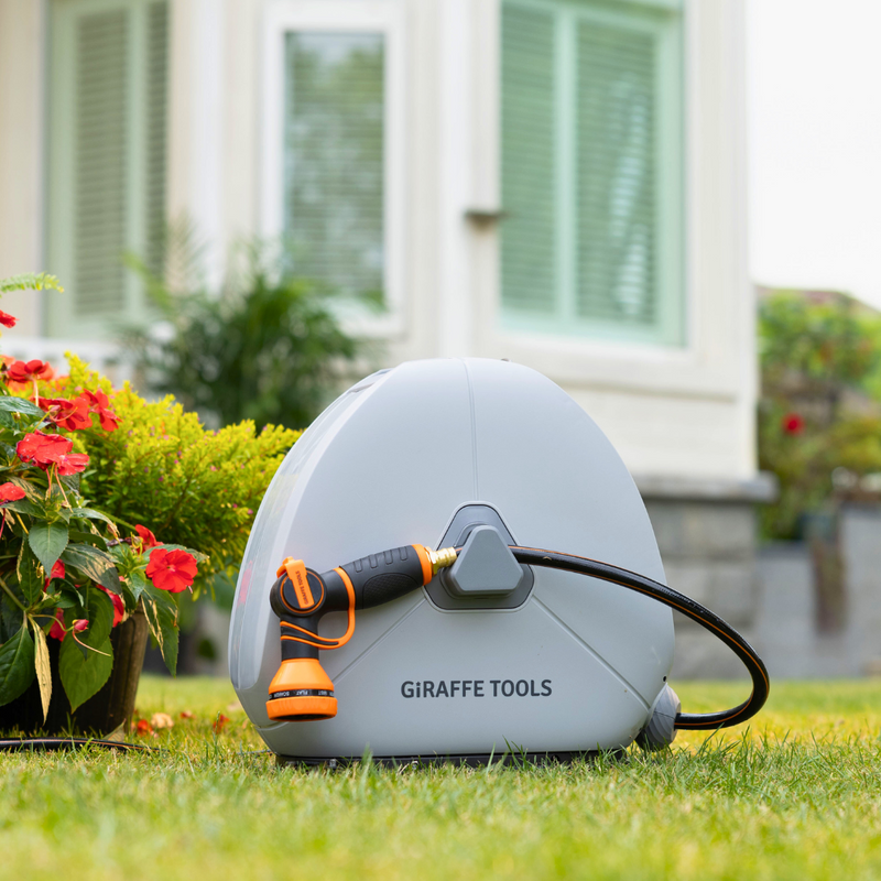Load image into Gallery viewer, Ground-Mounted Retractable Hose Reel 82ft-130ft
