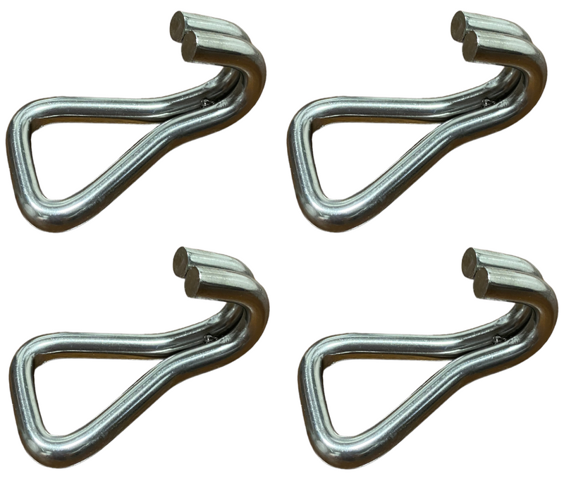 Load image into Gallery viewer, 1&quot; Stainless Steel Double &quot;J&quot; Hooks | 4 PACK
