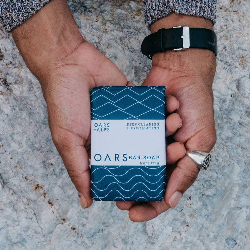 Load image into Gallery viewer, Blue Charcoal Oars Bar Soap
