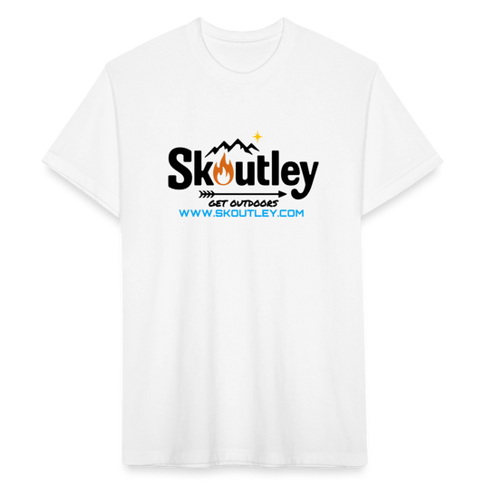 Fitted Cotton/Poly T-Shirt by Next Level - white