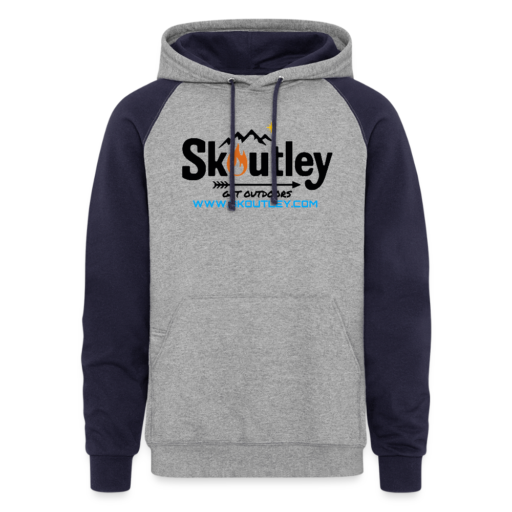 Colorblock Hoodie - heather gray/navy