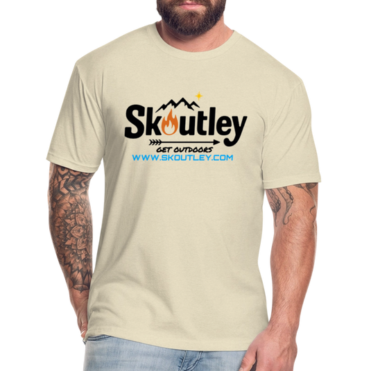 Fitted Cotton/Poly T-Shirt by Next Level - heather cream