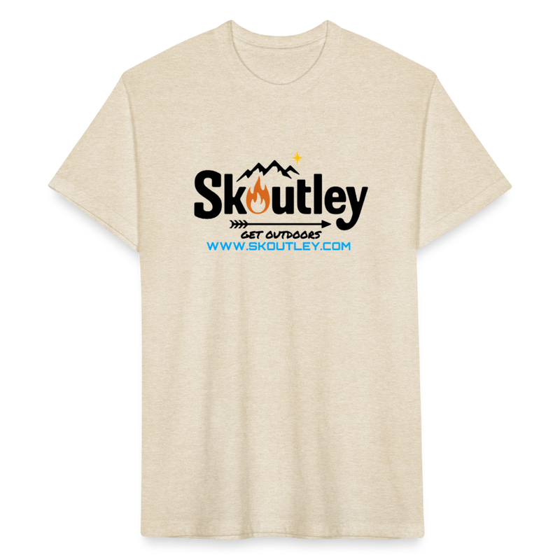 Load image into Gallery viewer, Fitted Cotton/Poly T-Shirt by Next Level - heather cream
