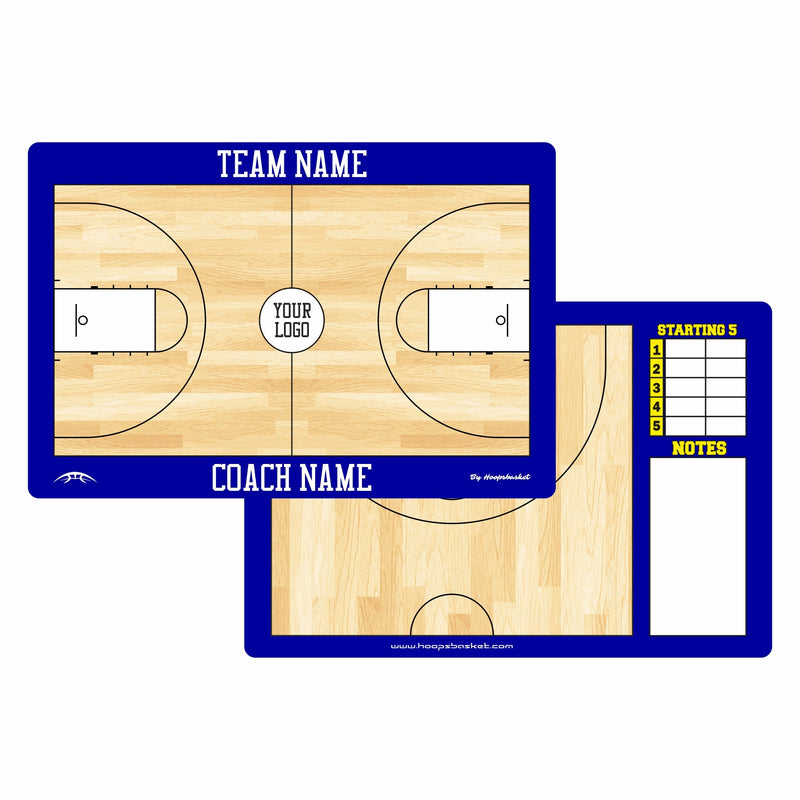 Load image into Gallery viewer, Custom Men's NCAA Basketball Coaching Board 15.7 x 10.6 in (Classic)
