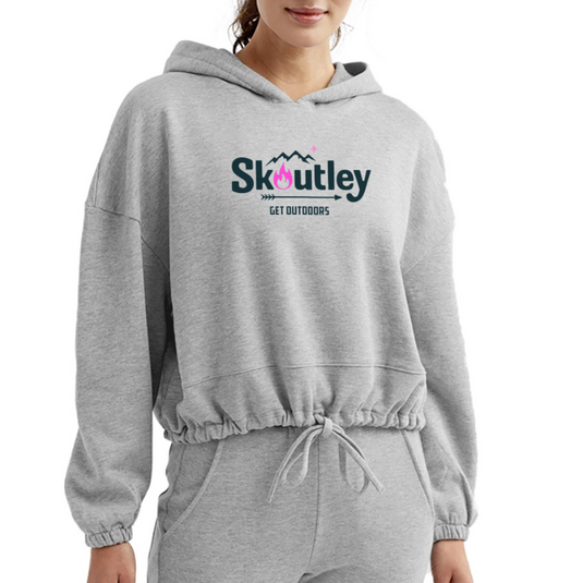 Women’s Cropped Hoodie - heather gray