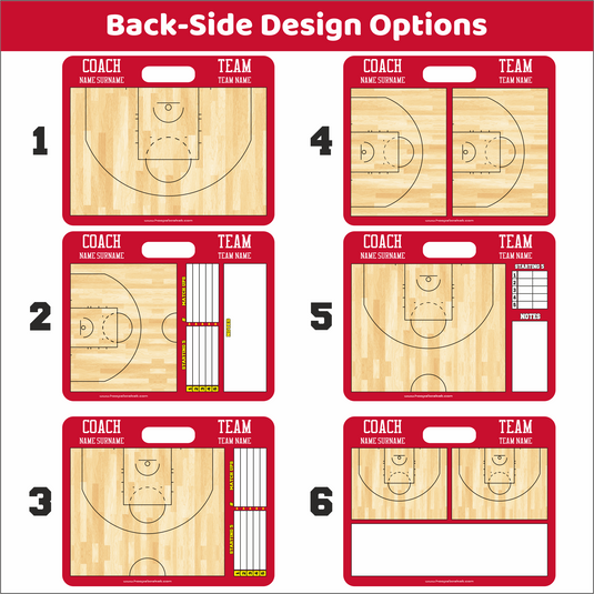 Custom WNBA Basketball Coaching Board 11.4 x 9.4 in (Magnetic)