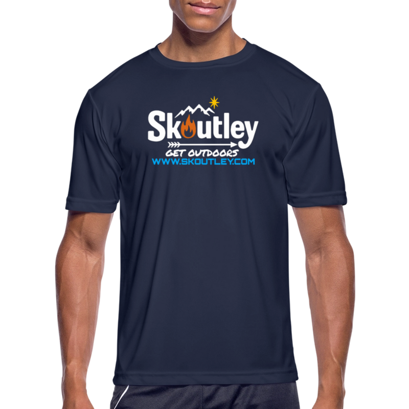 Load image into Gallery viewer, Men’s Moisture Wicking Performance T-Shirt - navy

