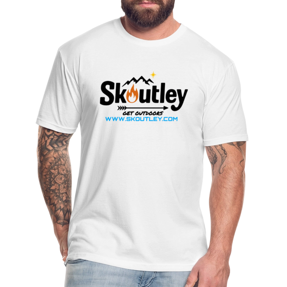 Fitted Cotton/Poly T-Shirt by Next Level - white