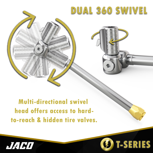 Lightning™ T-Series Tire Air Chuck | Open Flow, 1/4