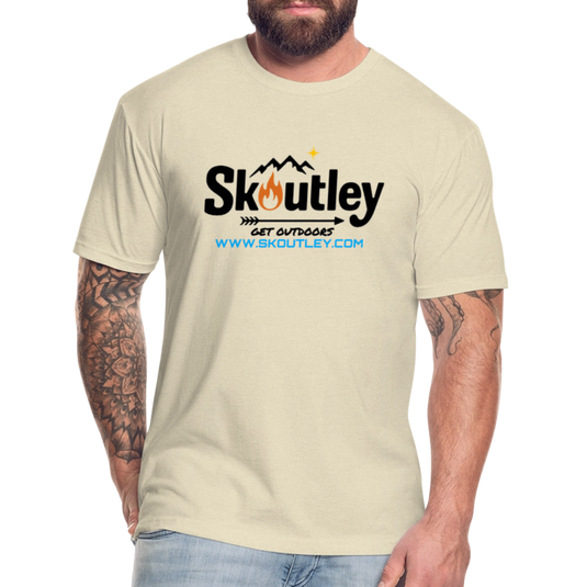 Fitted Cotton/Poly T-Shirt by Next Level - heather cream