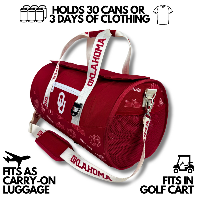 Load image into Gallery viewer, University of Oklahoma Duffel Cooler
