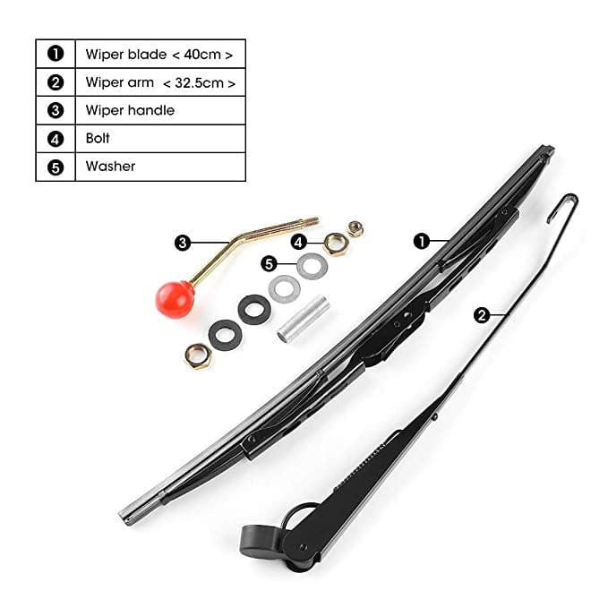 Load image into Gallery viewer, UTV Manual Hand Operated Windshield Wiper
