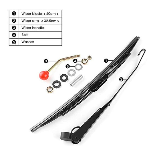 UTV Manual Hand Operated Windshield Wiper